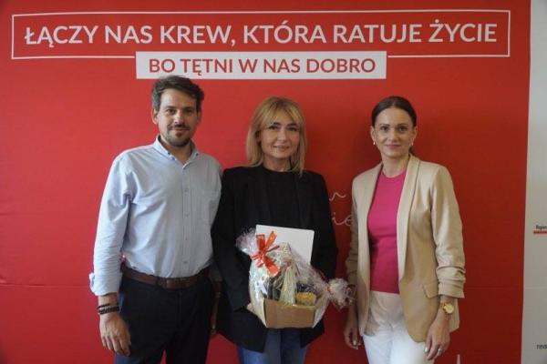 Gratulacje dla Pani Dyrektor od Prezydenta Miasta Racibórz